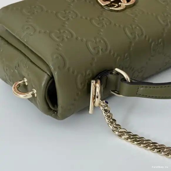 Firstbag ru bag-21*12.5*4.5CM mini handle top GUCCI GG Milano 0616